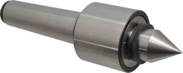 Riten - MT5 Taper Shank, 3-1/8" Head Diam 6,800 Lb Capacity Live Center - 4,000 Max RPM, 2-7/16" Head Length, 1-9/16" Point Diam, 2-3/8" Point Len, 2,900 Lb Max Workpc, Standard Point - Makers Industrial Supply