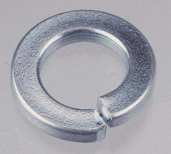 Value Collection - 5/16", 0.317" ID, 0.078" Thick Split Lock Washer - Grade 2 Spring Steel, Zinc-Plated Finish, 0.317" Min ID, 0.326" Max ID, 0.586" Max OD - Makers Industrial Supply