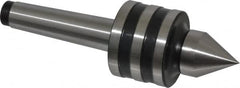 Interstate - MT2 Taper Shank, 1-39/64" Head Diam 756 Lb Capacity Live Center - 1-1/4" Head Length, 15/16" Point Diam, 1-11/32" Point Len, 260 Lb Max Workpc, 5-21/64" OAL, Standard Point - Makers Industrial Supply