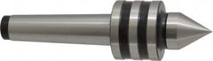 Interstate - MT3 Taper Shank, 1-47/64" Head Diam 858 Lb Capacity Live Center - 1-11/32" Head Length, 1-1/16" Point Diam, 1.4531" Point Len, 650 Lb Max Workpc, 6-1/4" OAL, Standard Point - Makers Industrial Supply