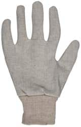 PRO-SAFE - Size Universal Cotton Jersey General Protection Work Gloves - For General Purpose, Uncoated, Knit Wrist Cuff, Full Fingered, Natural, Paired - Makers Industrial Supply