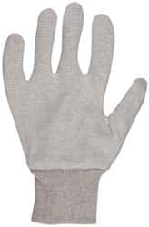 PRO-SAFE - Cotton Jersey General Protection Work Gloves - For General Purpose, Uncoated, Knit Wrist Cuff, Full Fingered, Natural, Paired - Makers Industrial Supply