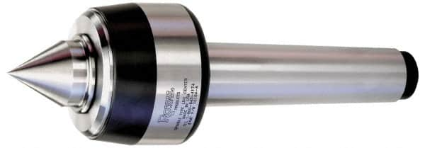 Royal Products - MT6 Taper Shank, 4" Head Diam 10,080 Lb Capacity Live Center - 3,500 Max RPM, 3.15" Head Length, 2" Point Diam, 2.31" Point Len, 4,080 Lb Max Workpc, 13-7/32" OAL, Standard Point - Makers Industrial Supply