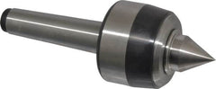 Royal Products - MT3 Taper Shank, 2.33" Head Diam 4,870 Lb Capacity Live Center - 5,000 Max RPM, 1-3/4" Head Length, 1" Point Diam, 1.22" Point Len, 970 Lb Max Workpc, 6-13/32" OAL, Standard Point - Makers Industrial Supply