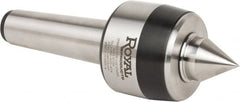 Royal Products - MT5 Taper Shank, 3.45" Head Diam 8,960 Lb Capacity Live Center - 3,500 Max RPM, 2.81" Head Length, 1-1/4" Point Diam, 1.84" Point Len, 3,260 Lb Max Workpc, 10-1/4" OAL, Standard Point - Makers Industrial Supply