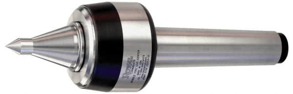 Royal Products - MT6 Taper Shank, 4" Head Diam 8,420 Lb Capacity Live Center - 3,500 Max RPM, 3.15" Head Length, 2" Point Diam, 3" Point Len, 2,420 Lb Max Workpc, 13-29/32" OAL, 3/4" Tip Diam, Long Point - Makers Industrial Supply