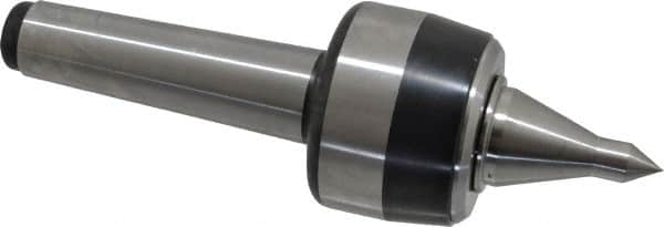 Royal Products - MT4 Taper Shank, 2.68" Head Diam 5,170 Lb Capacity Live Center - 4,500 Max RPM, 1.98" Head Length, 1-1/4" Point Diam, 2.18" Point Len, 1,120 Lb Max Workpc, 8-5/8" OAL, 1/2" Tip Diam, Long Point - Makers Industrial Supply