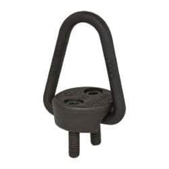 American Drill Bushing - 2,000 Lb Load Capacity Flip-Flop Hoist Ring - 4-7 Ft/Lb Torque, 5/16 Thread, Forged Chrome Moly Steel, Black Oxide Finish - Makers Industrial Supply