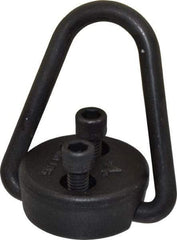 American Drill Bushing - 2,500 Lb Load Capacity Flip-Flop Hoist Ring - 7-10 Ft/Lb Torque, 3/8 Thread, Forged Chrome Moly Steel, Black Oxide Finish - Makers Industrial Supply