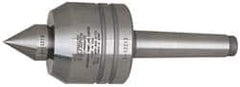 Royal Products - MT2 Taper Shank, 2" Head Diam 1,350 Lb Capacity Live Center - 6,000 Max RPM, 1.85" Head Length, 7/8" Point Diam, 1.13" Point Len, 390 Lb Max Workpc, 5-13/16" OAL, Changeable Standard Point - Makers Industrial Supply