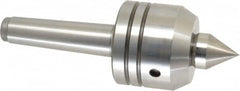 Royal Products - MT3 Taper Shank, 2-3/8" Head Diam 1,640 Lb Capacity Live Center - 5,000 Max RPM, 2.07" Head Length, 1" Point Diam, 1-1/4" Point Len, 500 Lb Max Workpc, 6-13/16" OAL, Changeable Standard Point - Makers Industrial Supply