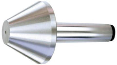 Royal Products - MT5 Taper Shank, 6.15" Head Diam 5,950 Lb Capacity Live Center - 3,500 Max RPM, 3-5/8" Head Length, 2-1/2" Point Diam, 3.6" Point Len, 1,450 Lb Max Workpc, 9-5/16" OAL, Bull Nose Point - Makers Industrial Supply