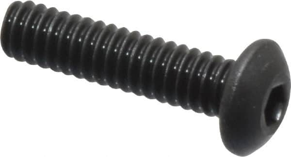 Value Collection - #2-56 UNC Hex Socket Drive, Button Screw - Alloy Steel, Black Oxide Finish, Fully Threaded, 3/8" Length Under Head - Makers Industrial Supply