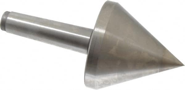 Royal Products - MT4 Taper Shank, 4-5/32" Head Diam 3,180 Lb Capacity Live Center - 4,500 Max RPM, 4-1/8" Head Length, 1-1/4" Point Diam, 4-1/8" Point Len, 630 Lb Max Workpc, 8-11/16" OAL, Pipe Nose Point - Makers Industrial Supply