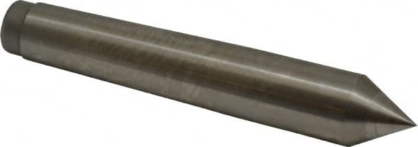 Royal Products - 0.7" Head Diam, High Speed Steel Standard Point Solid Dead Center - 2MT Morse Taper, 0.7" Point Diam, 4-3/16" OAL - Makers Industrial Supply