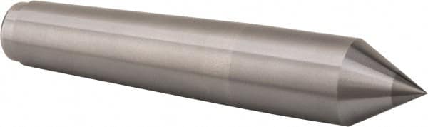 Royal Products - 1.231" Head Diam, Carbide-Tipped Steel Standard Point Solid Dead Center - 4MT Morse Taper, 1.231" Point Diam, 6-3/4" OAL - Makers Industrial Supply