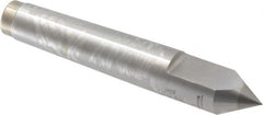 Royal Products - 0.7" Head Diam, Carbide-Tipped Steel Standard Point Half Dead Center - 2MT Morse Taper, 0.7" Point Diam, 4-3/16" OAL - Makers Industrial Supply