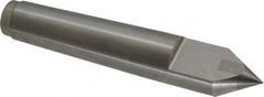 Royal Products - 0.938" Head Diam, Carbide-Tipped Steel Standard Point Half Dead Center - 3MT Morse Taper, 0.938" Point Diam, 5-1/4" OAL - Makers Industrial Supply