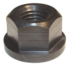 Morton Machine Works - 7/16-14, 1" Flange Diam, 9/16" High, 3/4" Across Flats, Flange Nut - Grade Nylatron GS Nylon, 5/32" Flange Height, TCMAI - Makers Industrial Supply