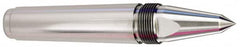 Royal Products - 1.748" Head Diam, Carbide-Tipped Steel Long Point Solid Dead Center - 5MT Morse Taper, 1/2" Point Diam, 8-7/16" OAL - Makers Industrial Supply