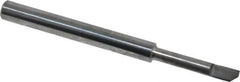 Accupro - 0.09" Min Bore Diam, 1/2" Max Bore Depth, 1/8 Shank Diam, Helical Boring Bar - Right Hand Cut, Solid Carbide, Bright Finish - Exact Industrial Supply