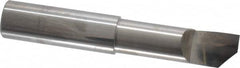 Accupro - 0.48" Min Bore Diam, 1-1/2" Max Bore Depth, 1/2 Shank Diam, Helical Boring Bar - Right Hand Cut, Solid Carbide, Bright Finish - Exact Industrial Supply