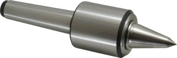 Royal Products - MT4 Taper Shank, 2.45" Head Diam 1,905 Lb Capacity Carbide Tipped Live Center - 12,000 Max RPM, 2.78" Head Length, 1-1/4" Point Diam, 2.35" Point Len, 525 Lb Max Workpc, 9-5/8" OAL, 1/2" Tip Diam, Long Point - Makers Industrial Supply