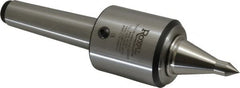 Royal Products - MT4 Taper Shank, 2.45" Head Diam 1,905 Lb Capacity Live Center - 12,000 Max RPM, 2.78" Head Length, 1-1/4" Point Diam, 2.35" Point Len, 525 Lb Max Workpc, 9-5/8" OAL, 1/2" Tip Diam, Long Point - Makers Industrial Supply