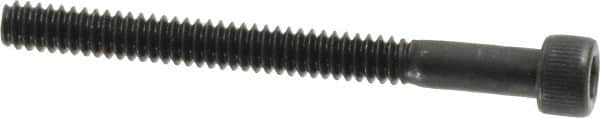 Value Collection - #6-32 UNC Hex Socket Drive, Socket Cap Screw - Alloy Steel, Black Oxide Finish, Partially Threaded, 1-1/2" Length Under Head - Makers Industrial Supply