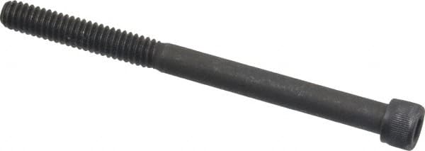 Value Collection - 1/4-20 UNC Hex Socket Drive, Socket Cap Screw - Alloy Steel, Black Oxide Finish, Partially Threaded, 3-1/4" Length Under Head - Makers Industrial Supply