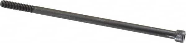 Value Collection - 1/4-20 UNC Hex Socket Drive, Socket Cap Screw - Alloy Steel, Black Oxide Finish, Partially Threaded, 5-1/2" Length Under Head - Makers Industrial Supply