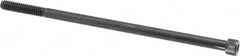 Value Collection - 1/4-20 UNC Hex Socket Drive, Socket Cap Screw - Alloy Steel, Black Oxide Finish, Partially Threaded, 5-1/2" Length Under Head - Makers Industrial Supply