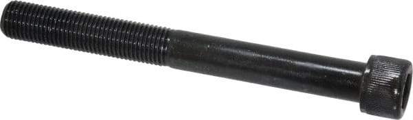 Value Collection - 3/8-24 UNF Hex Socket Drive, Socket Cap Screw - Alloy Steel, Black Oxide Finish, Partially Threaded, 3-1/2" Length Under Head - Makers Industrial Supply