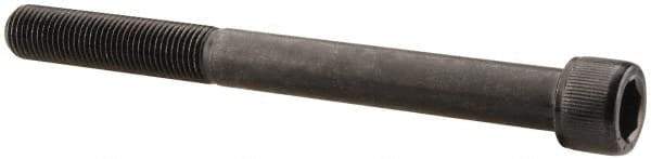 Value Collection - 3/8-24 UNF Hex Socket Drive, Socket Cap Screw - Alloy Steel, Black Oxide Finish, Partially Threaded, 4" Length Under Head - Makers Industrial Supply