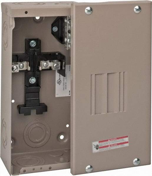 Eaton Cutler-Hammer - 2 Circuits, 120/240 VAC, 70 Amp Main, 14-2 AWG, Surface, Indoor Main Lug Load Center - 1 Phase, 1 NEMA Rating, 4-1/2 Inch Wide x 3.13 Inch Deep x 9-1/2 Inch High - Makers Industrial Supply