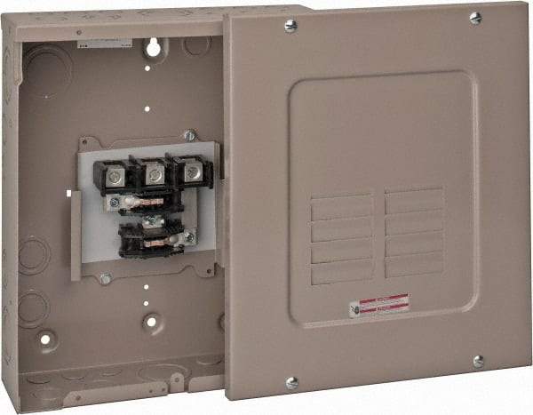 Eaton Cutler-Hammer - 6 Circuits, 208/120 VAC, 125 Amp Main, 14-1/0 AWG, Surface, Indoor Main Lug Load Center - 3 Phase, 1 NEMA Rating, 11 Inch Wide x 3.69 Inch Deep x 13 Inch High - Makers Industrial Supply