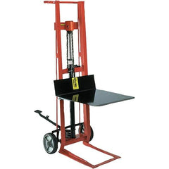 Wesco Industrial Products - 750 Lb Capacity, 40" Lift Height, Hydraulic Platform Base Manually Operated Lift - Makers Industrial Supply