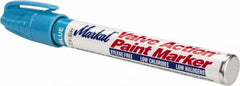 Markal - Lt. Blue Lead-Free Paint Marker - Alcohol Base Ink - Makers Industrial Supply