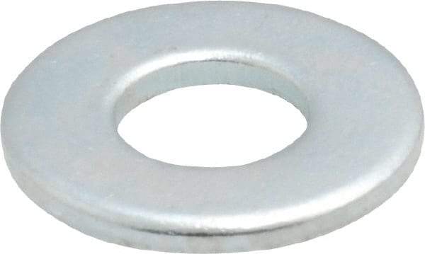 Value Collection - 1/4" Screw, Steel SAE Flat Washer - 9/32" ID x 5/8" OD, 1/16" Thick, Zinc-Plated Finish - Makers Industrial Supply