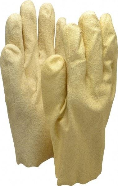 PRO-SAFE - Size L (9) Vinyl Coated Cotton General Protection Work Gloves - For General Purpose, Fully Coated, Slip-On Cuff, Full Fingered, Tan, Paired - Makers Industrial Supply