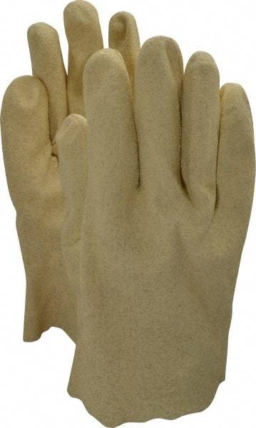 PRO-SAFE - Size XL (10) Vinyl Coated Cotton General Protection Work Gloves - For General Purpose, Fully Coated, Slip-On Cuff, Full Fingered, Tan, Paired - Makers Industrial Supply