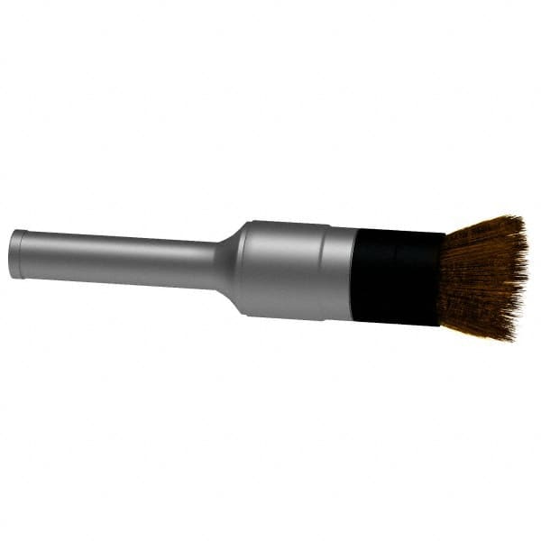 Osborn - 1/2" Brush Diam, Crimped, End Brush - 1/4" Diam Shank, 10,000 Max RPM - Makers Industrial Supply