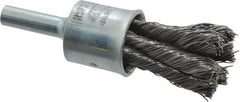 Osborn - 1/2" Brush Diam, Knotted, End Brush - 1/4" Diam Shank, 22,000 Max RPM - Makers Industrial Supply