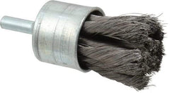 Osborn - 1" Brush Diam, Knotted, End Brush - 1/4" Diam Shank, 20,000 Max RPM - Makers Industrial Supply