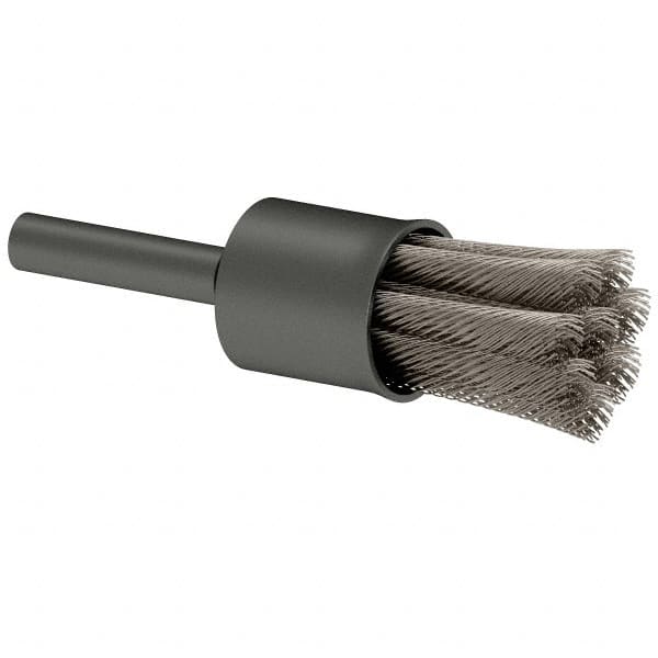 Osborn - 1/2" Brush Diam, Knotted, End Brush - 1/4" Diam Shank, 22,000 Max RPM - Makers Industrial Supply