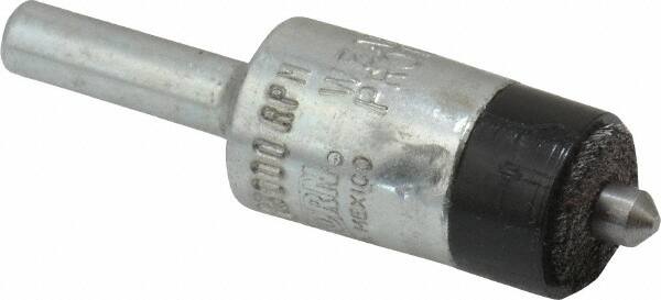 Osborn - 1/2" Brush Diam, End Brush - 1/4" Diam Shank, 3/16" Pilot Diam, 25,000 Max RPM - Makers Industrial Supply