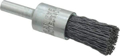 Osborn - 120 Grit, 1/2" Brush Diam, End Brush - Fine Grade, 1/4" Diam Shank, 9,000 Max RPM - Makers Industrial Supply