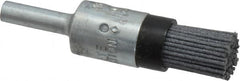 Osborn - 120 Grit, 1/2" Brush Diam, End Brush - Fine Grade, 1/4" Diam Shank, 9,000 Max RPM - Makers Industrial Supply