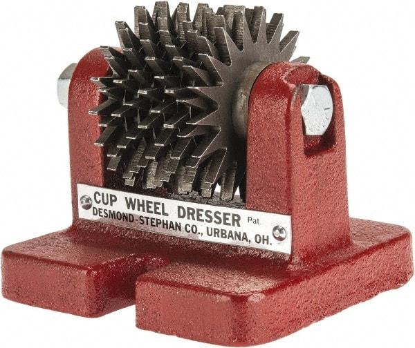 Desmond - Heavy Duty Cup Wheel Dresser with Cutters - Floor Mount, Disc Cutter - Makers Industrial Supply