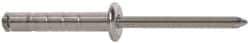 RivetKing - Size 610-612 Dome Head Aluminum Multi Grip Blind Rivet - Steel Mandrel, 1/2" to 0.787" Grip, 3/8" Head Diam, 0.192" to 0.196" Hole Diam, 1.07" Length Under Head, 3/16" Body Diam - Makers Industrial Supply